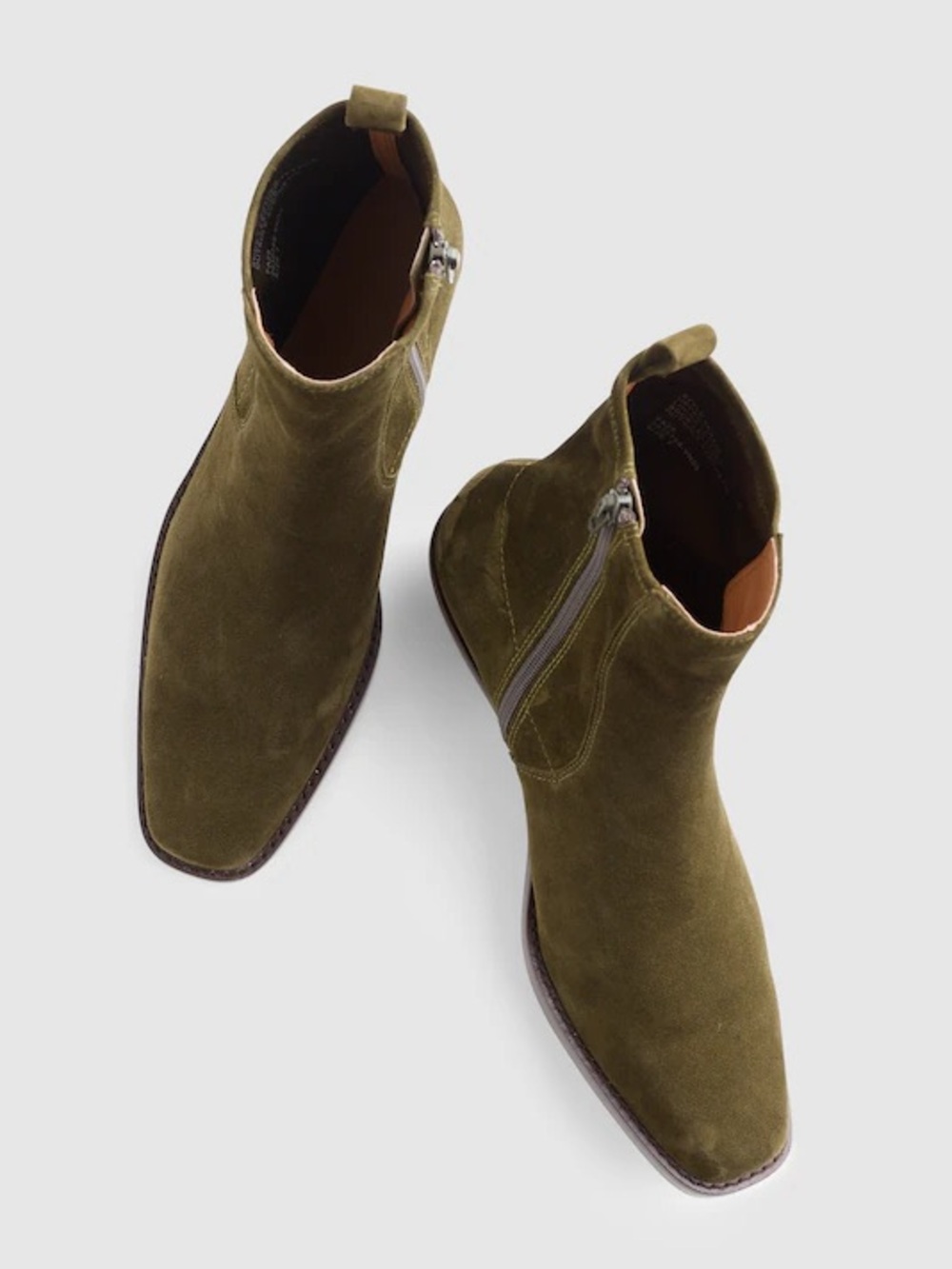 Madewell The Idris Ankle Boot in Suede Dark Olive Size 8 M NWD $198 NX430